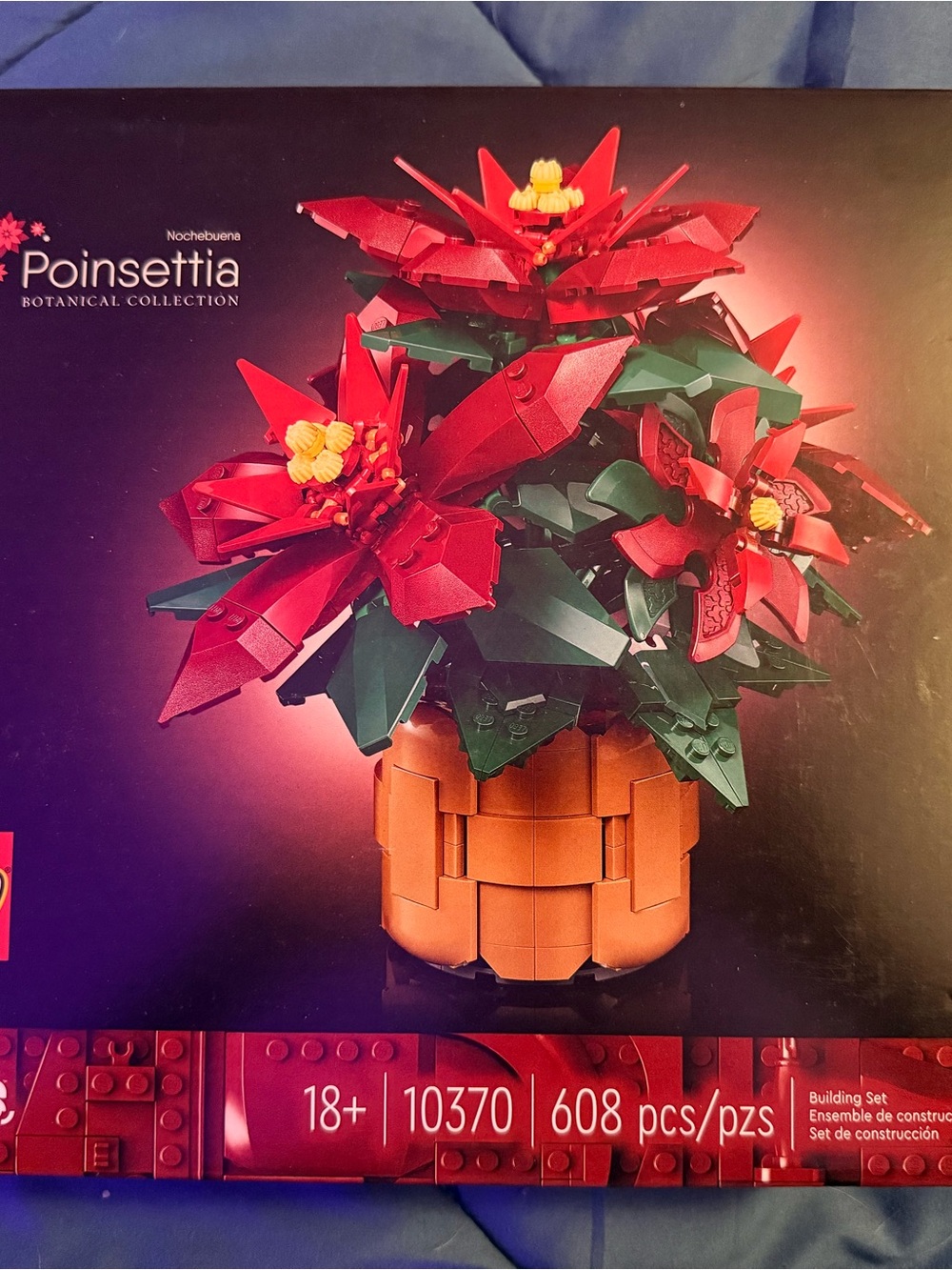 LEGO Red and Green Poinsettia Holiday Plant
